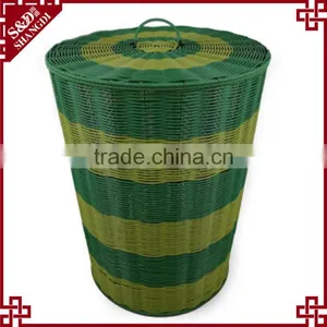 S&D Laundry Basket,pe Rattan Handmade Storage Basket Made in China thumbnail-1