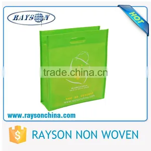 Thermocompression Printing Plain Top Handle Non Woven D Die Cut Bag thumbnail-3