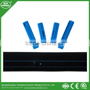 0.6mm-1.2mm Thickness 1.9L/h-2.8L/h Cylindrical Drip Irrigation Pipe thumbnail-1