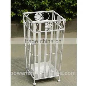 Vintage Antique Wrough Iron Metal Round Umbrella Holder Home Furniture PL08-6353 thumbnail-2