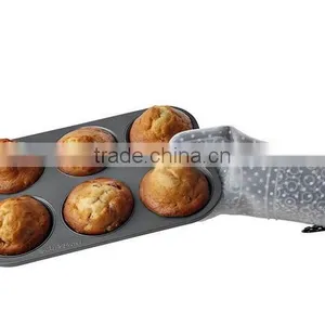Washable Quilted Cotton Linings Silicone Protective Baking Gloves thumbnail-3