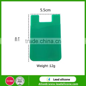 Low Price Silicone Card Pocket With 3M Sticker,High Quality Silicone Card Holder thumbnail-4
