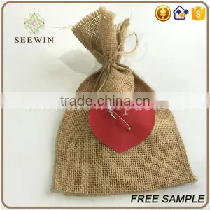 Heart-shaped Jute Bag for Packing thumbnail-4