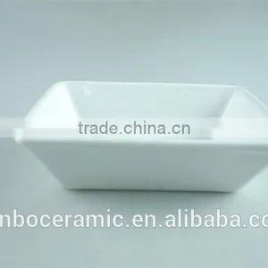 White Ceramic Casserole Dish With Lid, Small White Baking Dish Rectangular Shaped Serving Dishes thumbnail-1