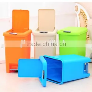 Colorful Rectangel Press&Foot Trash Bin Garbage Bin thumbnail-1