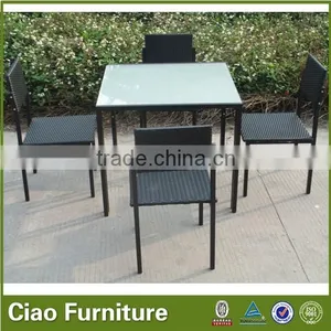 2015 New Modern Stylish Dining Set Table and Chairs Outdoor Furniture thumbnail-1