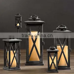 Cast Iron Material Garden Latern Candle Lantern thumbnail-2