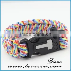 Top Quality Wholesale Diy 350 Paracord Bracelet Styles With Whistle thumbnail-5