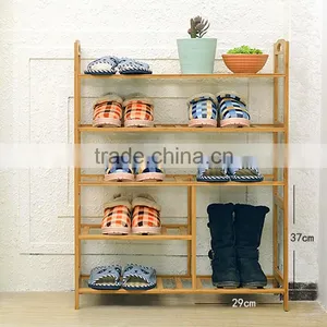 Wholesale Price Promotional Natural Wooden Shoe Racks,wooden Rack Shelf thumbnail-2