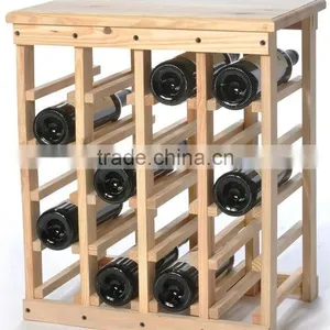 Trade Assurance Supplier Wholesale Leather Handmade Wooden Wine Rack thumbnail-1