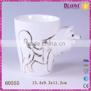 3D Lovely Animal Desgin Wholesale Ceramic Mugs thumbnail-1