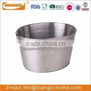 Colorful Stainless Steel Handle Metal Champagne Bucket thumbnail-4