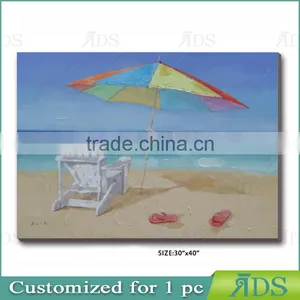 Handmade ContermporaryBeach Oil Painting thumbnail-3