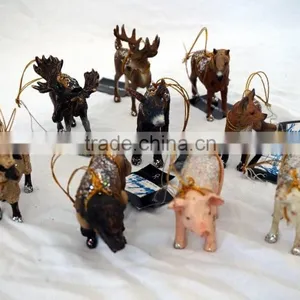 Resin Mini Animal Statue Set Home Decor thumbnail-1