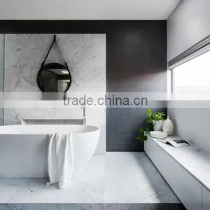 Exceptional Quality Modern Home Design Natural Stone White Marble Tiles in China thumbnail-2