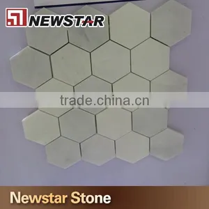 Chinese Natural Marble Hexagon Mosaic Tile thumbnail-1