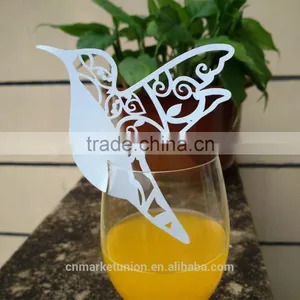 Paper Wine Glass Card Laser Cut Wedding Invitation Card thumbnail-5