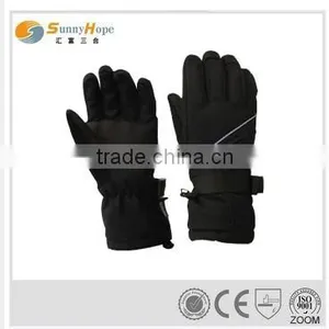 Fashion Full Finger Professional Black Ski Gloves thumbnail-1