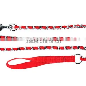 Nylon Wrist Loop Dog Chain With Handle , Wholesale Strong Durable Fashion Dog Leash Choke Chains With Braided thumbnail-1