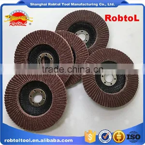 T27 Flap Disc 115mm 4.5" Abrasive Aluminum Oxide Flap Disk Grinding Wheel ,sanding Grit40 Grit60 Grit 80 Grit120 4pcs per Set thumbnail-1