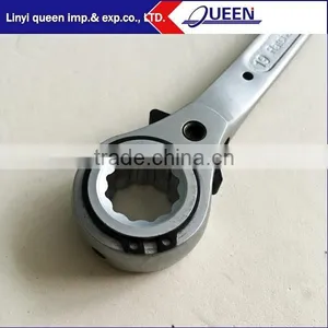 19/21mm Steel Flush Short Podger Ratchet Scaffold Wrench thumbnail-2