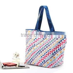300D Polyester Dye Sublimation Full Color Printing Shopping Tote Bag,Waterproof Large Capacity Tote Bag thumbnail-4