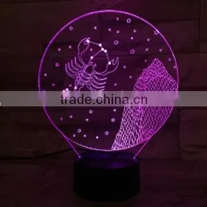 Customized 3d Led Light for Zodiac thumbnail-5