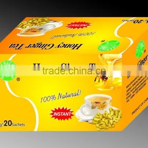 2016 Hot Sale High Quality in Bagged Instant Honey Ginger Tea 6gx20bags/box 7gx20bags/box 13g*10bags Honey Ginger Tea OEM thumbnail-5