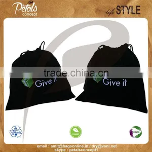 Velvet Drawstring Pouch thumbnail-1