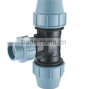 PP COMPRESSION FITTING--REDUCING TEE thumbnail-1