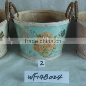 Garden Decoration Wooden Pot Flower Pot thumbnail-5