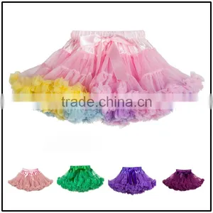 Bulk Wholesale Cheap Tutu Skirts Fluffy Chiffon Pettiskirt Baby Girl's Pettiskirt thumbnail-1