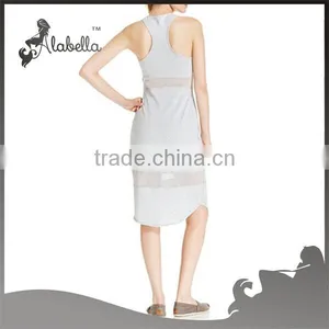 Modest Sexy T-shirt v Back Women Dress, Blank Dress thumbnail-2