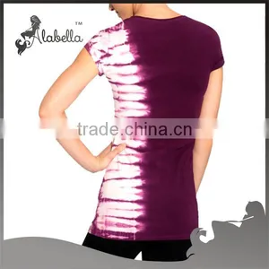 Custom Printed Tops Womens Sports Polyester T-shirt thumbnail-2