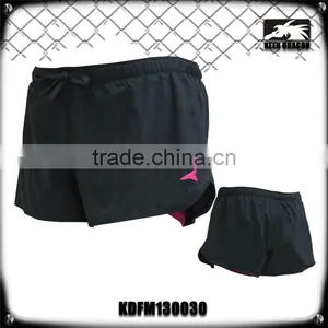 New Design Custom Coolmax Blank Black Cheap Running Shorts Women thumbnail-1