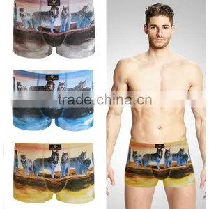 2016 New Fashion Men Brand of Superior Quality Underwear Cotton Print Classic Male Boxer thumbnail-2