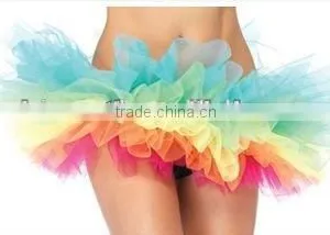5layer Wholesale Rainbow Fluffy Adult Tutu Skirt thumbnail-1