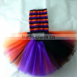 2014 Baby Girls 2pc Suit Retail Baby Crochet Top+bow Tutu Halloween Costume for Kids Party Princess Dress thumbnail-1