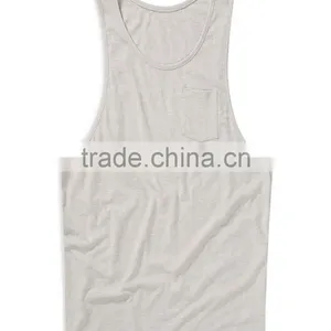150 Grams Fabric Weight and Blank Design Cheap Wholesale Boys Tank Top thumbnail-2