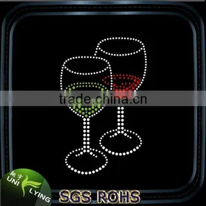 Wine Glass Motif for Heat Transfer Rhinestone thumbnail-3