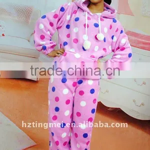 Girls' 100% Polyester Coral Fleece Pajama thumbnail-1