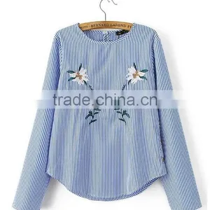 Runwaylover EY2362B Women Fashion 2017 Embroidery Pullover Blouse thumbnail-1