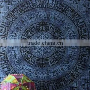 Tapestry Wall Art Hippie Tapestry Mandala Tapestry Black & White thumbnail-4