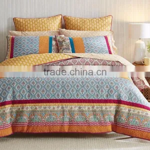 Elegant Pink, Yellow, Green and Blue Coloue Quilt Cover thumbnail-4