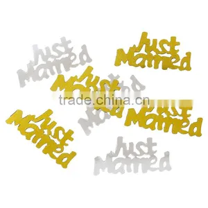 Pvc Confetti Party Decorations Wedding Alphabet "Just Married" At Random thumbnail-1
