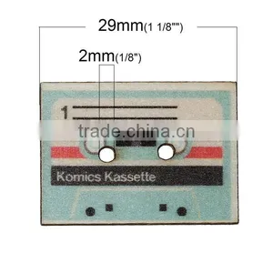 Wholesale Diy Cute Wooden Craft Button thumbnail-2