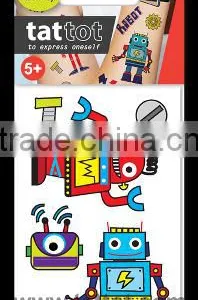 Mini Kid Color Temporary Tattoo Robot Body Tattoo Safe Non-toxic Tattoos thumbnail-1