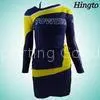 Black And Gold Cheerleading Uniforms Long Sleeve Cheerleader Costume thumbnail-1