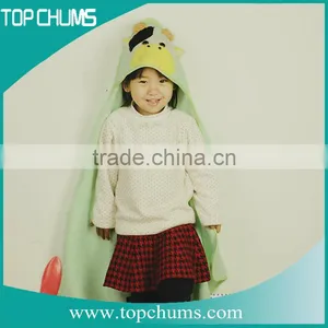 Custom Made Cow Shape Terry Appique 100% Cotton Baby Hooded Bath Towel Softextile thumbnail-5