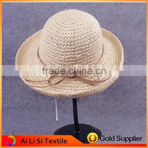 Good Quality Sell Well Summer Panama Beach Paper Straw Hat thumbnail-4